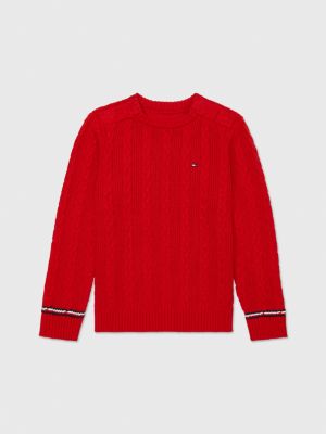 Tommy hilfiger jumper clearance red