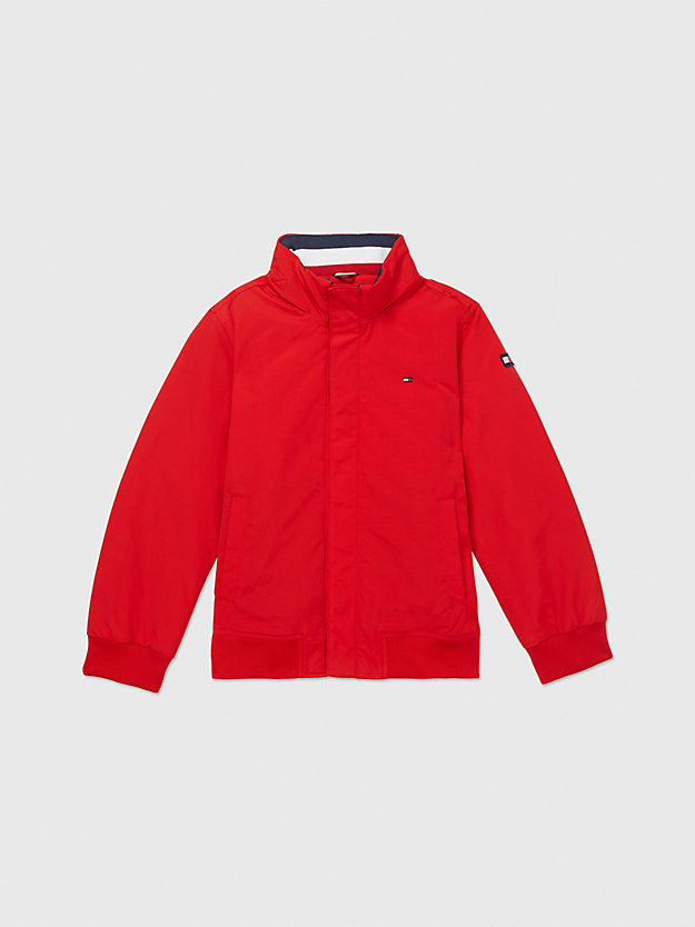 red adaptive essential padded jacket for boys tommy hilfiger