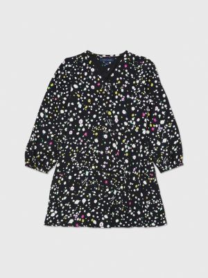 Tommy hilfiger black and best sale white polka dot dress