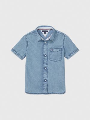 Boys tommy hilfiger shirt sale