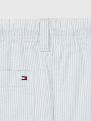 multi adaptive seersucker railroad stripe shorts for boys tommy hilfiger