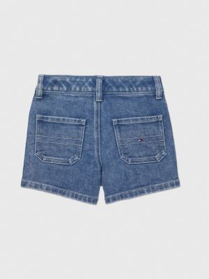 Adaptive Girlfriend Fit Denim Shorts Blue Tommy Hilfiger