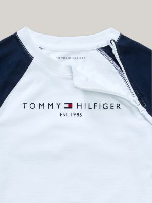 Adaptive Essential Baseball T Shirt White Tommy Hilfiger