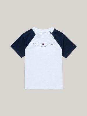 Varsity TH Crest Logo T-Shirt White Tommy Hilfiger | 