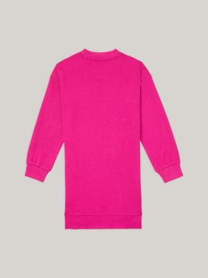 Hot pink best sale sweatshirt dress