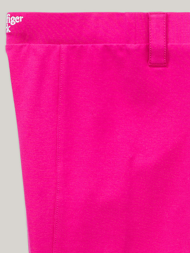 pink adaptive leggings mit geteilten säumen für maedchen - 