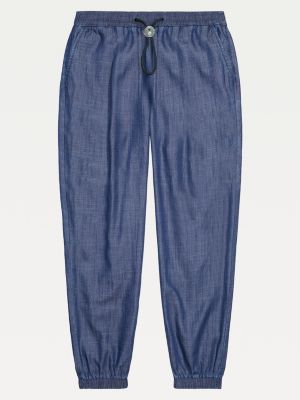 blue tommy hilfiger joggers