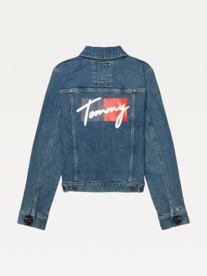 Overtreding Doorzichtig Waar Adaptive Denim Trucker Jacket | BLUE | Tommy Hilfiger