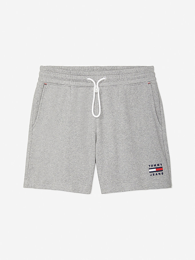 grey adaptive logo shorts for women tommy hilfiger