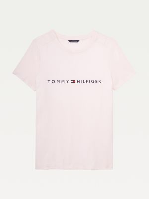 Adaptive Logo T-Shirt | PINK | Hilfiger