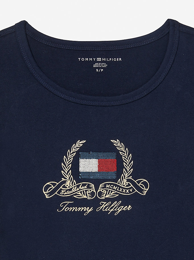 Adaptive Abito T-shirt in puro cotone con logo Tommy Hilfiger Bambina Abbigliamento Vestiti Vestiti casual 