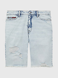 Tommy Hilfiger Denim Jeansshorts im Distressed-Look in Blau Damen Bekleidung Kurze Hosen Jeans-Shorts und Denim-Shorts 