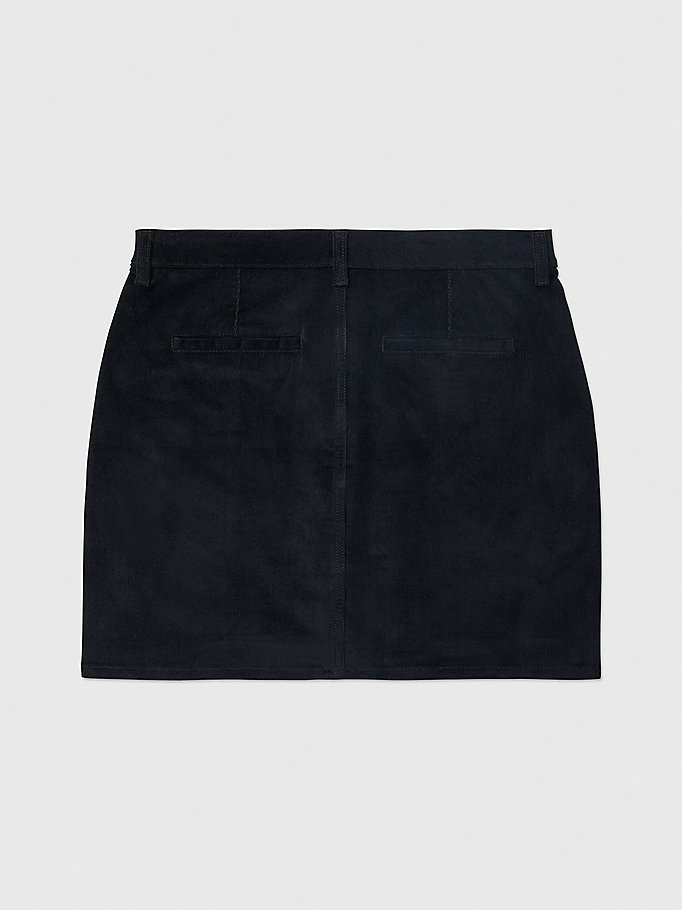 Adaptive Corduroy Mini Skirt | BLACK | Tommy Hilfiger
