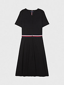 vestido con cinta distintiva adaptive negro de mujer tommy hilfiger