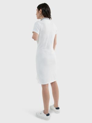 All white shop polo dress