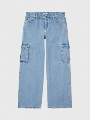 Adaptive Low Rise Loose Cargo Jeans Blue Tommy Hilfiger