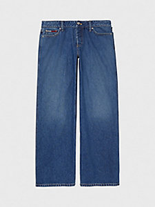 blue adaptive low rise baggy jeans for women tommy hilfiger