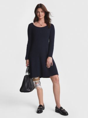 Tommy hilfiger black hot sale and white dress