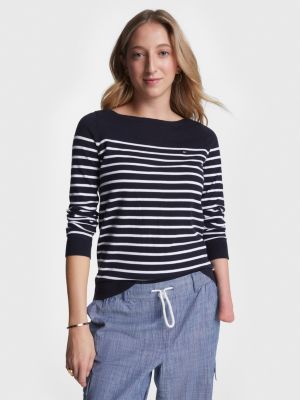 Tommy hilfiger gestreepte trui new arrivals