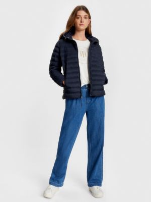 Tommy hilfiger navy jacket on sale womens