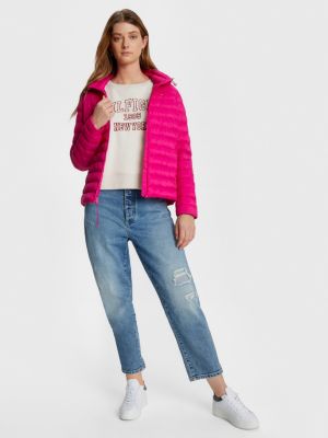 Doudoune rose tommy online hilfiger