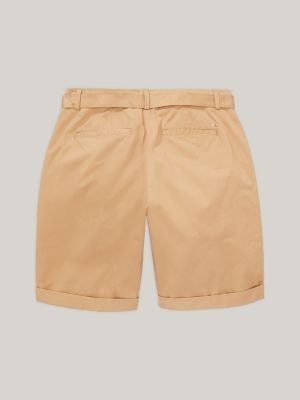 Adaptive Chino Belted Twill Shorts, Khaki