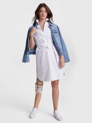 Tommy hilfiger shirt dress 2024 logo