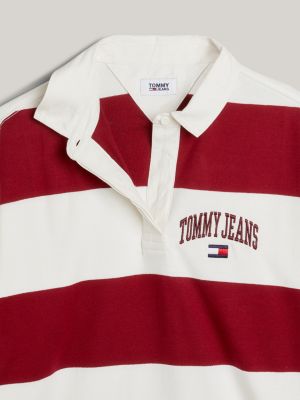 Adaptive ColourBlocked Rugby Stripe Dress White Tommy Hilfiger