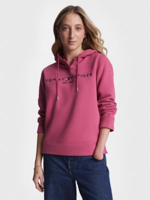 Tommy Hilfiger Women's Essential Fleece Logo Hoody Sweatshirt