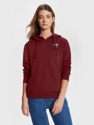 Tommy Hilfiger Tommy Logo Hoodie - Haute Red