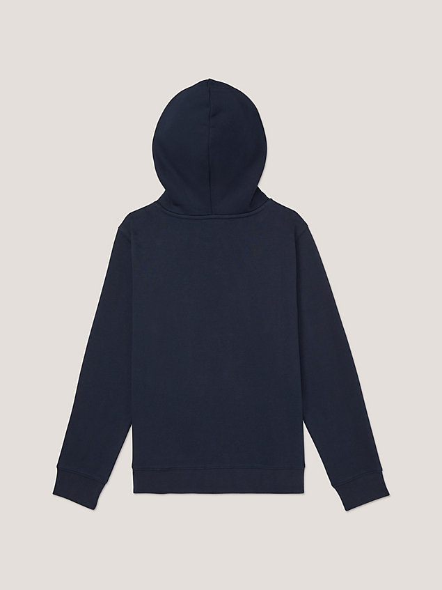 blue adaptive regular fit hoodie mit logo für damen - tommy hilfiger