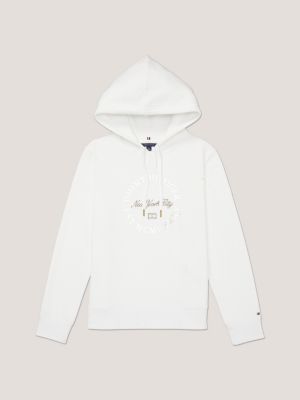 Tommy Hilfiger LOGO HOODY - Sweat à capuche - white/blanc 