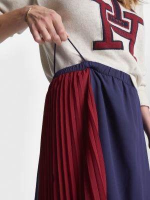 Tommy hilfiger fancy pleated hot sale dress