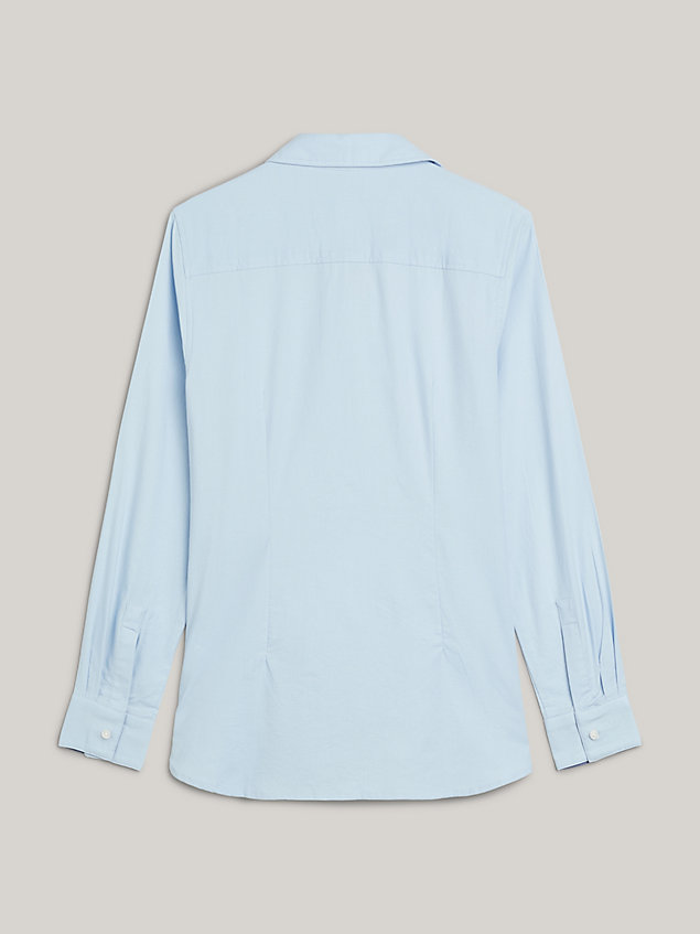 blue adaptive heritage regular fit shirt for women tommy hilfiger