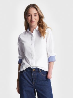 White Shirts for Women | Tommy Hilfiger® SI