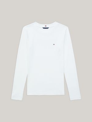 Tommy Hilfiger Boys 8-20 Long Sleeve Classic Logo T-Shirt - 8-10 / White