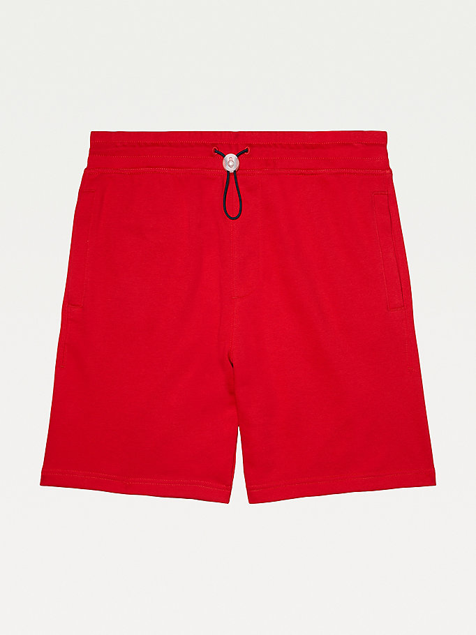 red adaptive regular fit shorts for men tommy hilfiger