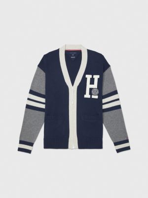 Men's varsity hot sale cardigan sweater