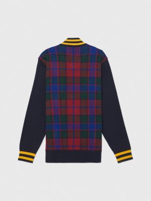 Tommy jeans plaid deals crest harrington jacket