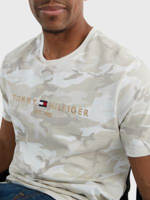 Adaptive Camo Logo T Shirt Green Tommy Hilfiger