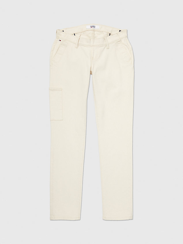 jeans scanton adaptive slim fit white da uomini tommy hilfiger