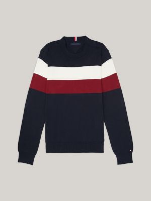 Suéter Tommy Hilfiger Masculino Signature Crewneck Vermelho - Gareth