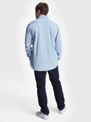 Light blue outlet tommy hilfiger shirt