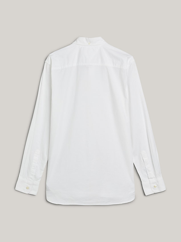 white adaptive regular fit oxford shirt for men tommy hilfiger
