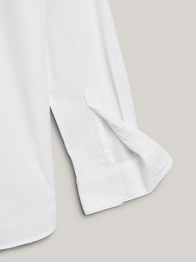 white adaptive regular fit oxford shirt for men tommy hilfiger