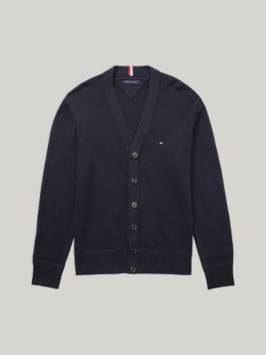 Tommy hilfiger gilet, cardigan noir mat homme