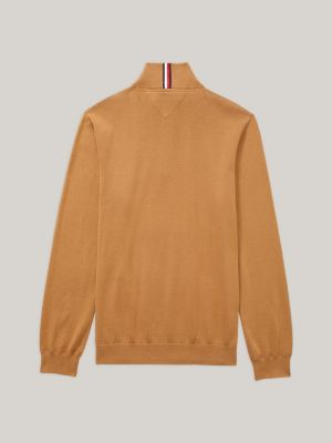 Mens mock shop neck sweatshirt