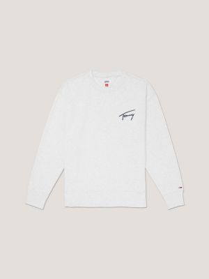 Tommy hilfiger signature on sale crew neck sweatshirt