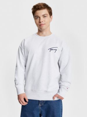 Tommy signature crew neck hot sale sweatshirt