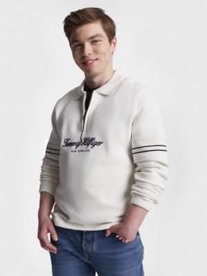 Sudadera blanca best sale tommy hilfiger hombre